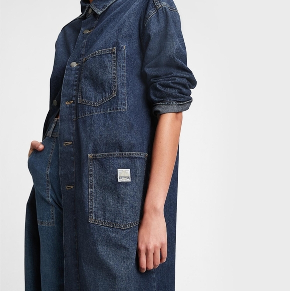 GAP Jackets & Coats Nwt Soldout Gap Workforce Denim Trench S Poshmark